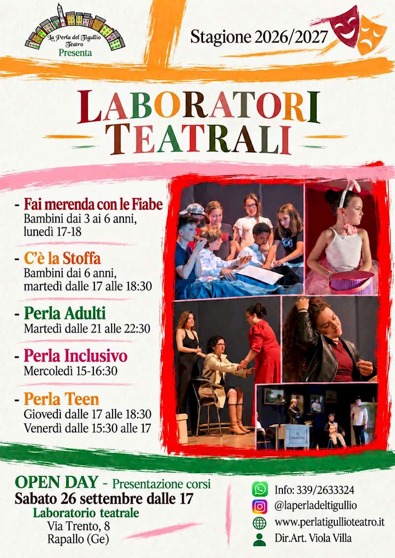 Laboratori Teatrali Stagione Teatrale 2026/2027