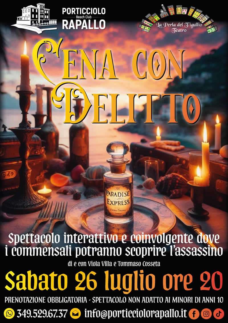 cena con delitto - porticciolo rapallo 2025